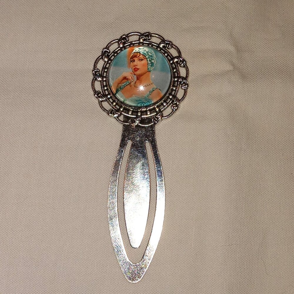 Handmade Stainless Steel and Glass Taylor Swift Showgirl Bookmark